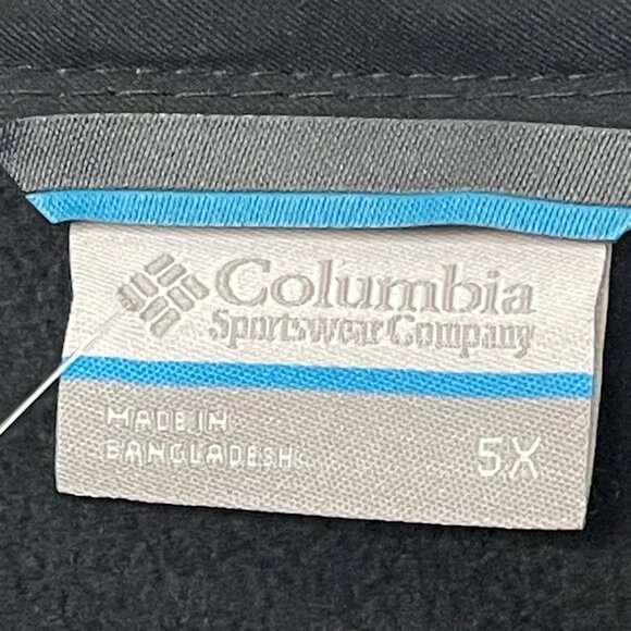 Columbia Men's Ascender Softshell Front-zip Jacket 5X MSRP $130 Black New - Picture 14 of 15